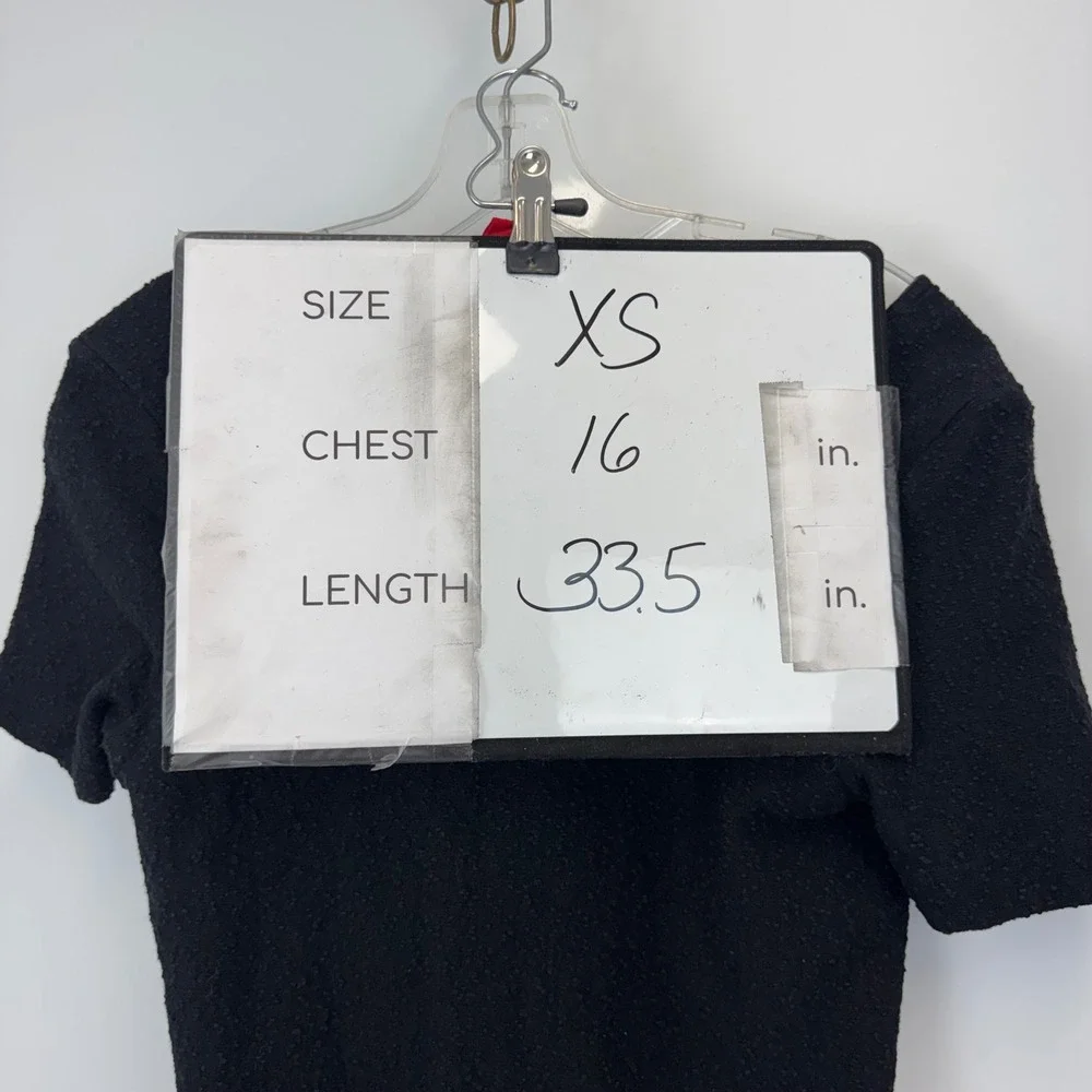 Marc by Marc Jacobs Black Lace Inset Zip Back Dress‎ Short Sleeve XS
